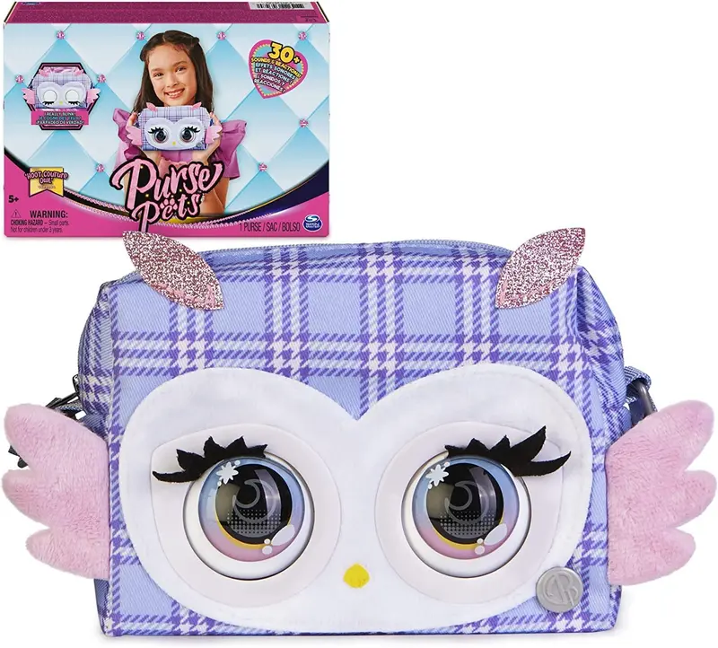 Purse Pets Hoot Couture Owl – Print Perfect Mini Plush 1