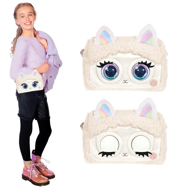 Purse Pets Llamalush – Interactive Plush Llama Handbag 1