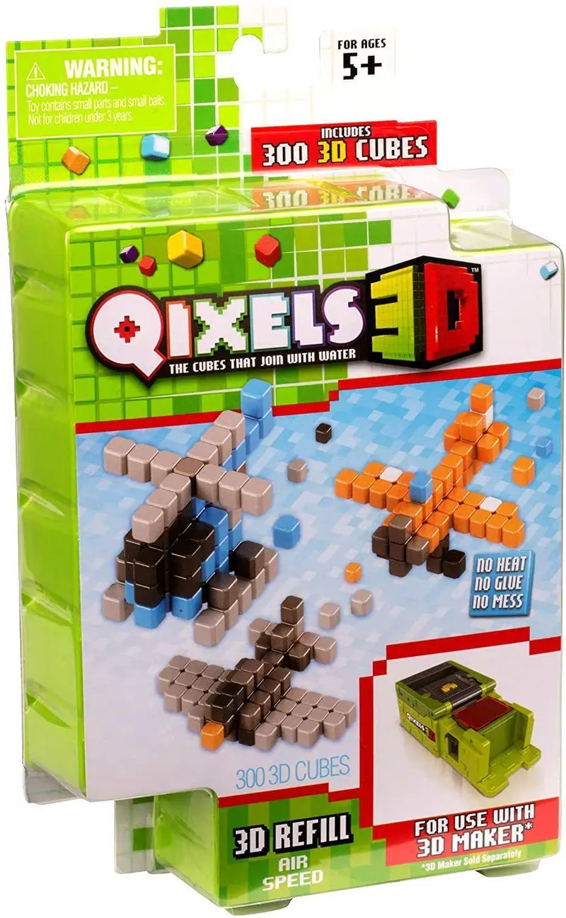 Qixels 3D Cubes Refill Pack – Air Speed Theme For Customizable 3D Builds 1