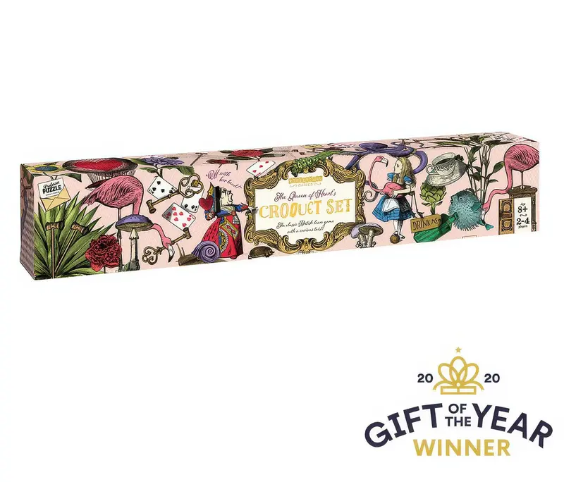 Queen Of Hearts Flamingo-Themed Luxury Croquet Set 1