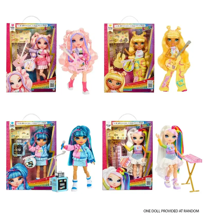 Rainbow High Jr. High Rockband Fashion Dolls – Stylish Collector Series 1