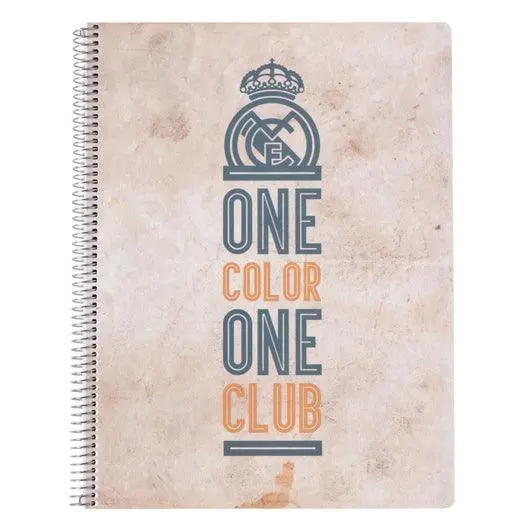 Real Madrid Retro-Style A4 Notebook – Vintage Collection 1
