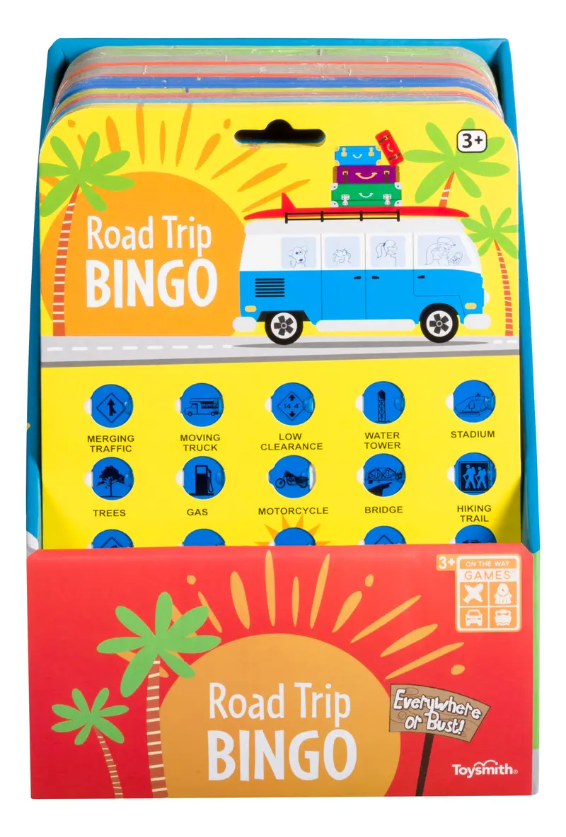 Road Trip Bingo Game For Family Travel Entertainment 1