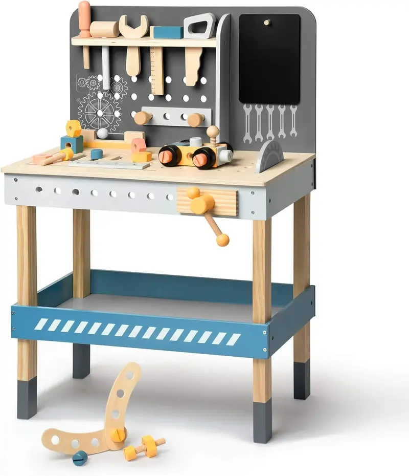 Robud Full-Size Wooden Tool Workbench With Storage 1