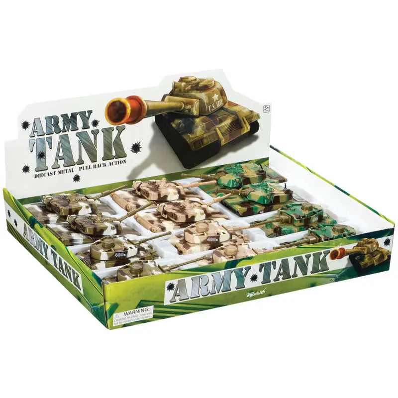 Rollin’ Army Tank Pull-Back Toys 1