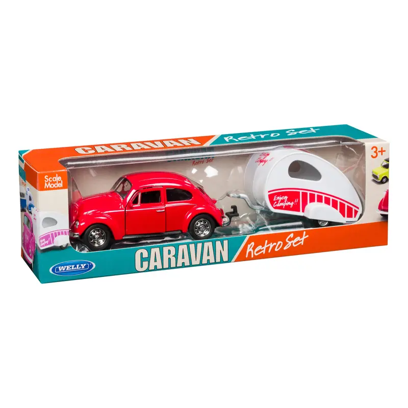 Rollin' Die-Cast Caravan Weekend Trailer Model 1