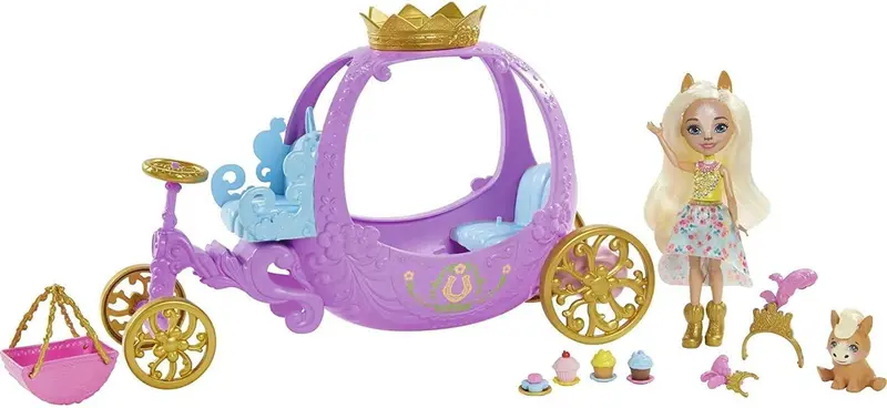 Royal Enchantimals Rolling Carriage – Elegant Doll Transport Vehicle With Regal Design 1