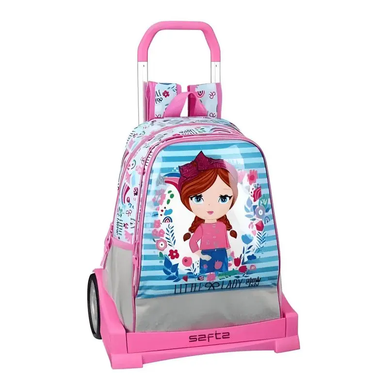 Safta Glowlab Glow-In-The-Dark Rolling Trolley Bag 1