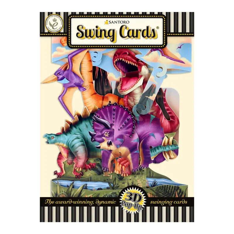 Santoro Swing Land Of The Dinosaurs Pop-Up Card 1