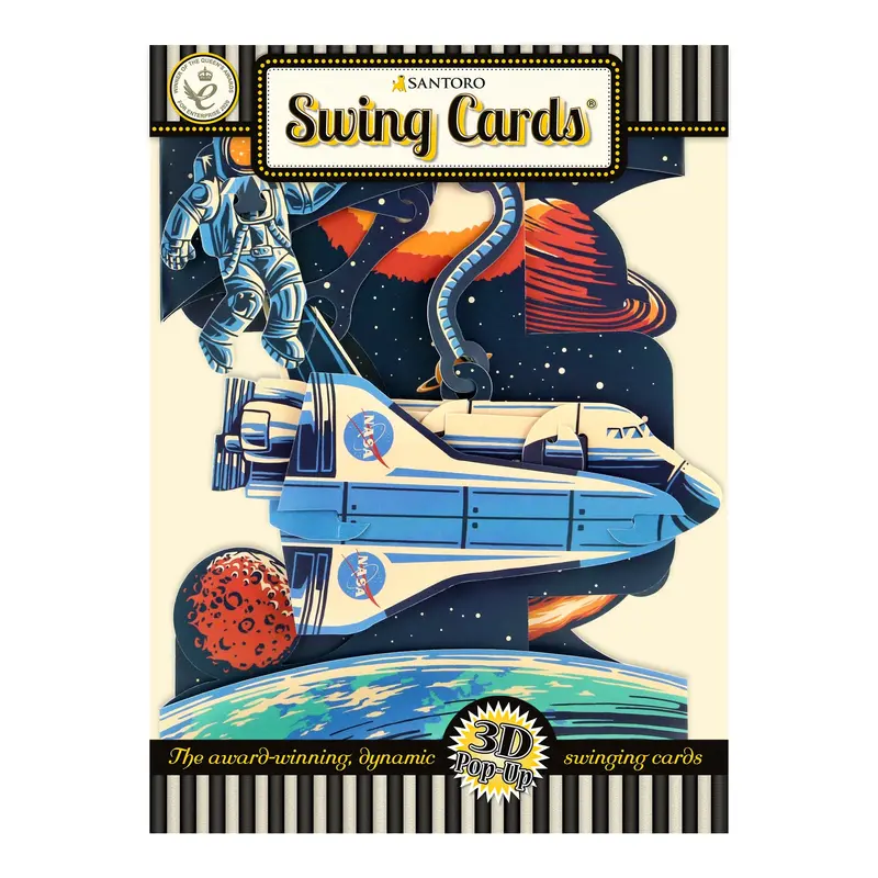 Santoro Swing Space Shuttle Animated Greeting Card 1