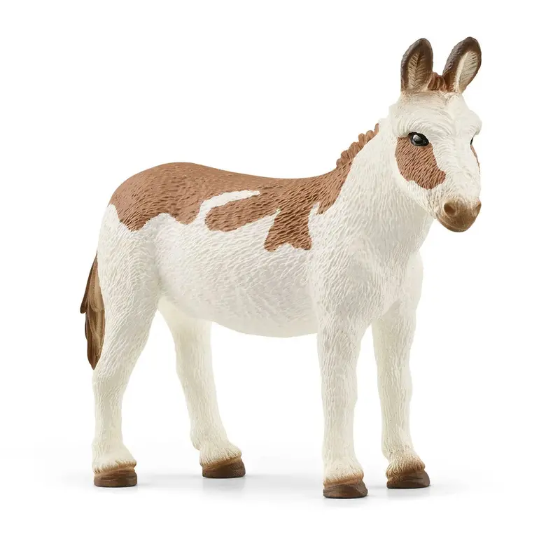 Schleich American Spotted Donkey Animal Toy 1