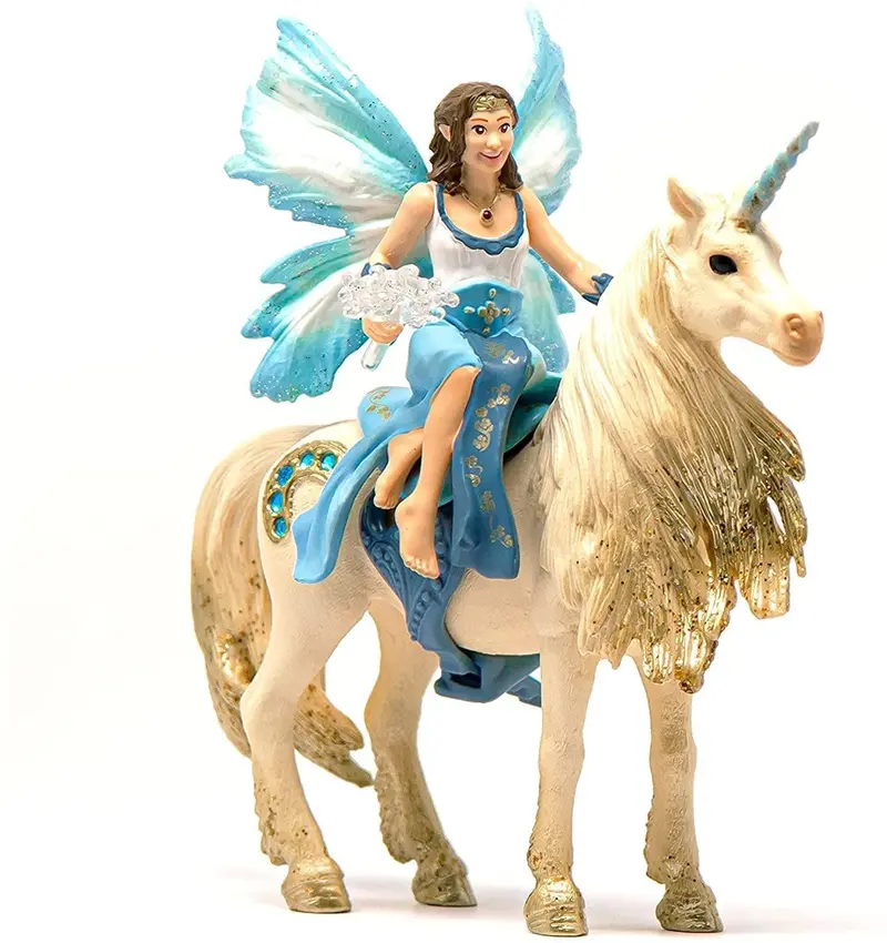 Schleich Eyela Riding Golden Unicorn – Fantasy Figurine From The Fairy World Collection 1