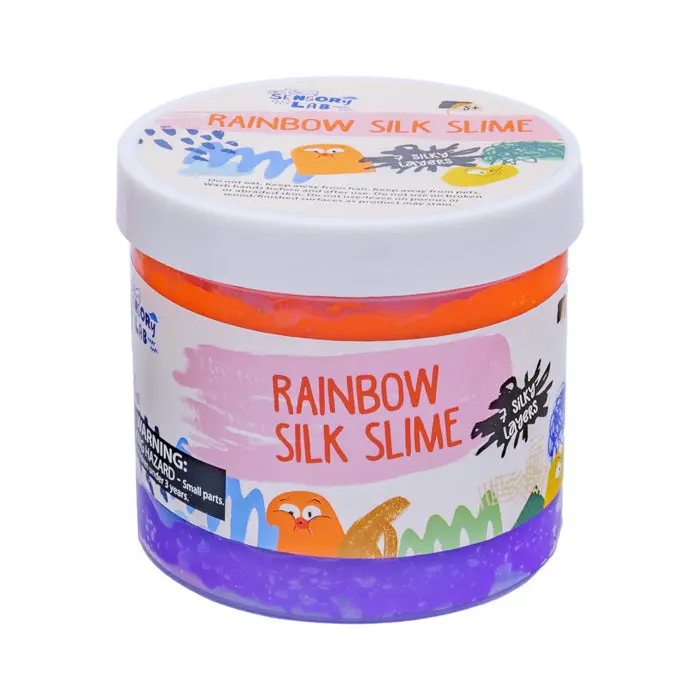 Sensory Lab Stretchy Rainbow Slime: Silky Texture 1
