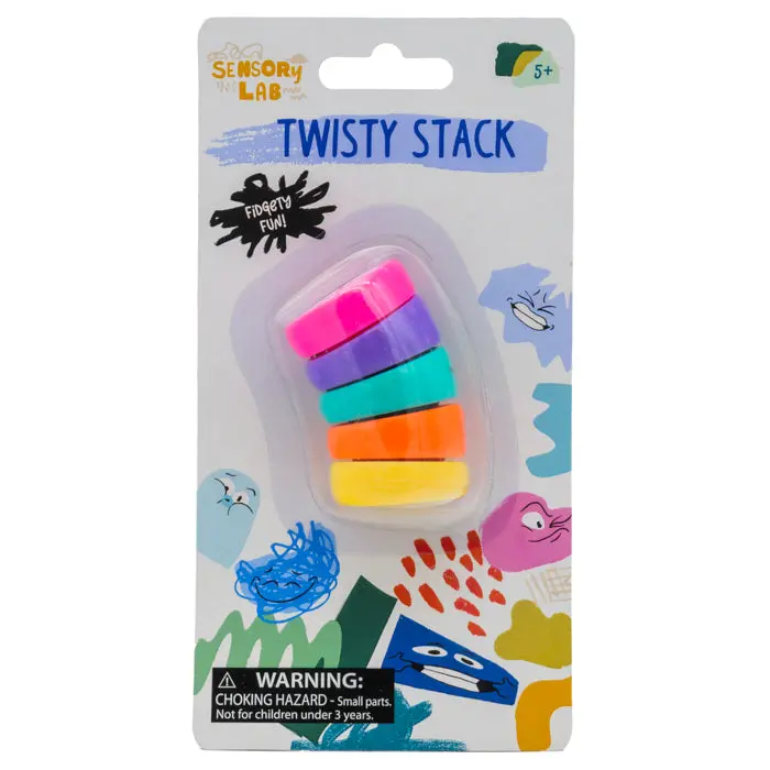Sensory Lab Twisty Stack – Rotating Stacking Puzzle For Fine Motor Skills 1