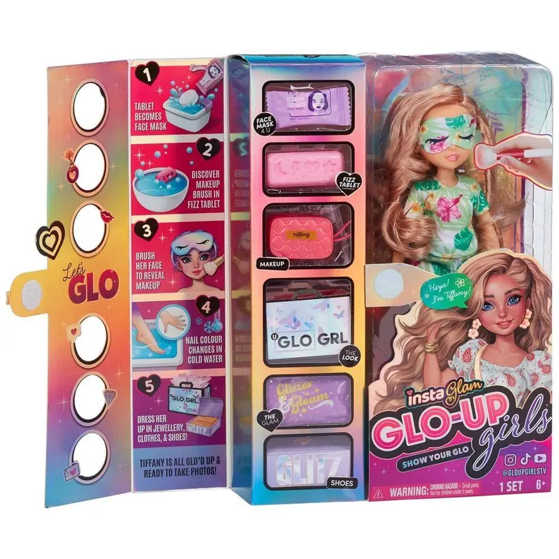 Shimmer 'N Sparkle Instaglam Glo-Up Tiffany Doll 1