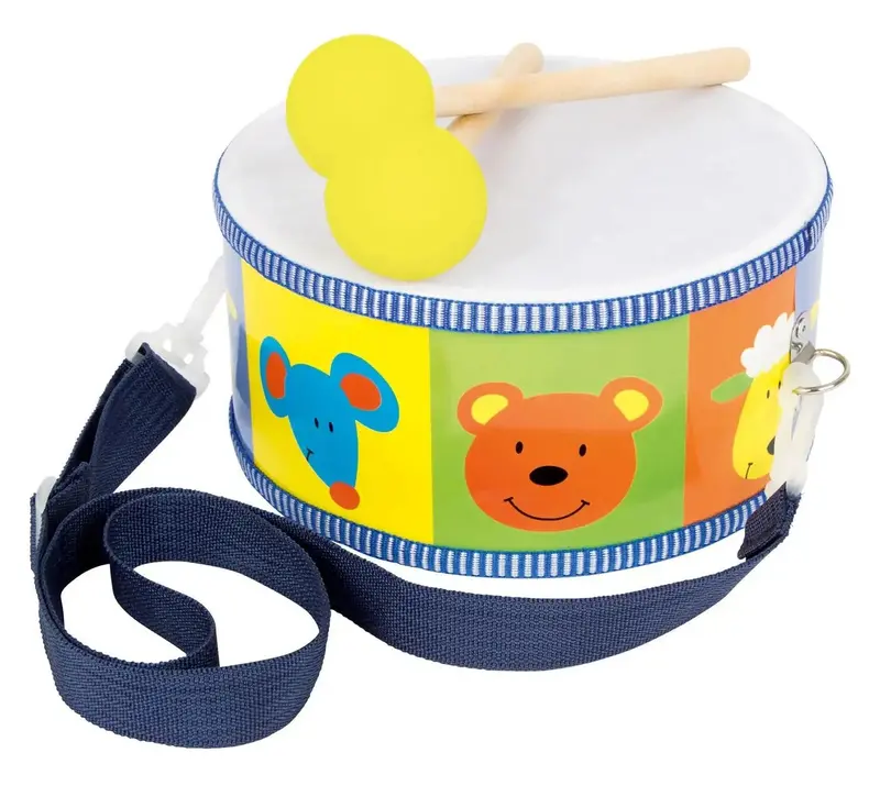 Small Foot Wooden Animal Drum Set With Mallets 1