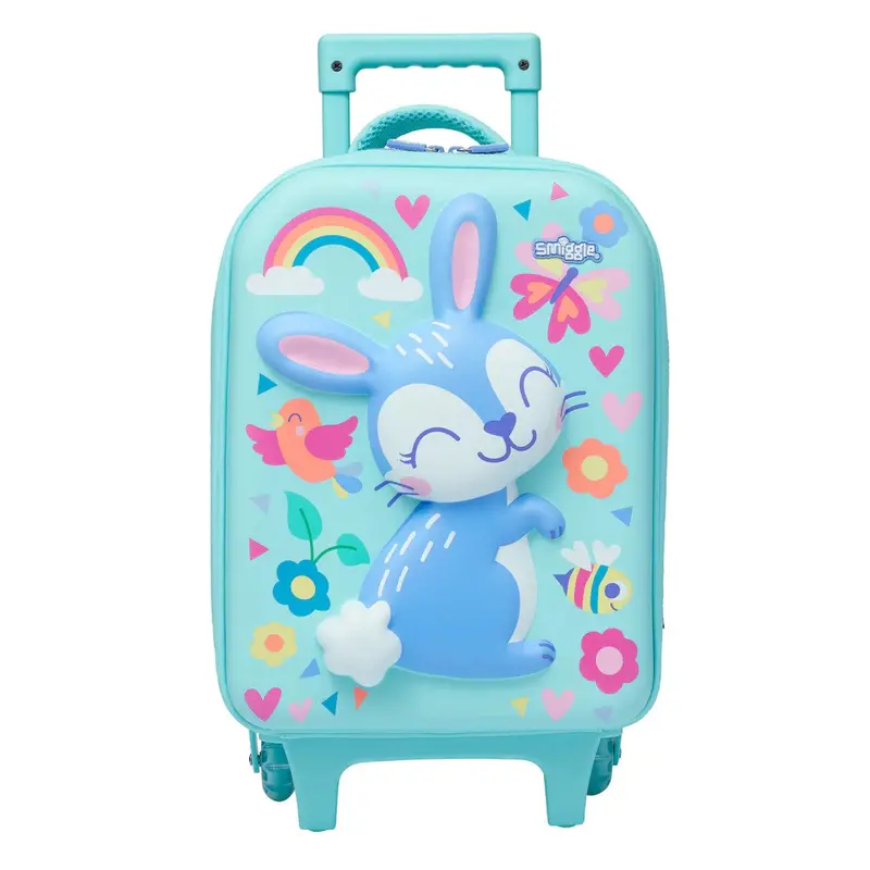 Smiggle Animalia Junior Wheeled Trolley Bag – Mint 1