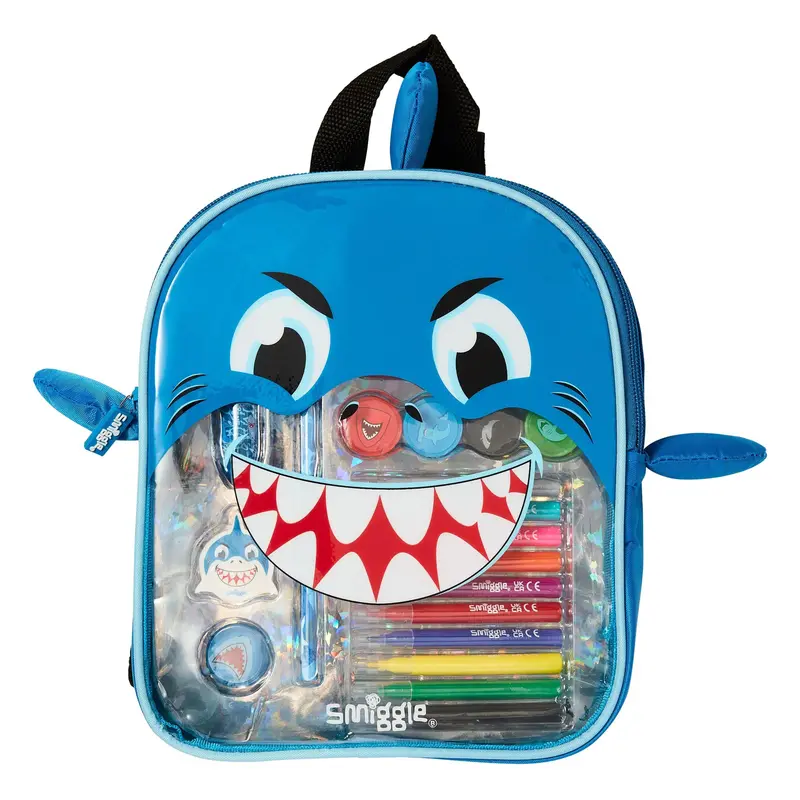 Smiggle Blue Character Backpack Kit – Playful Student Essentials Bundle 1