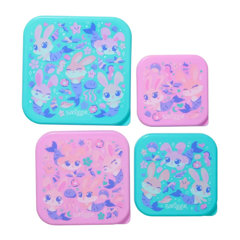 Smiggle Curious Mint 4-In-1 Modular Container Set 1