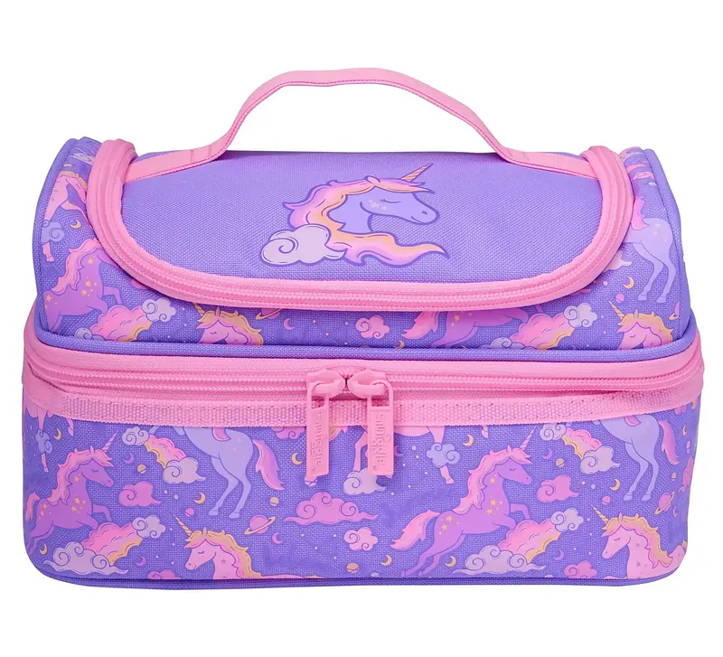 Smiggle Eclipse Double-Decker Lunch Container – Stylish Lilac Bento Box 1