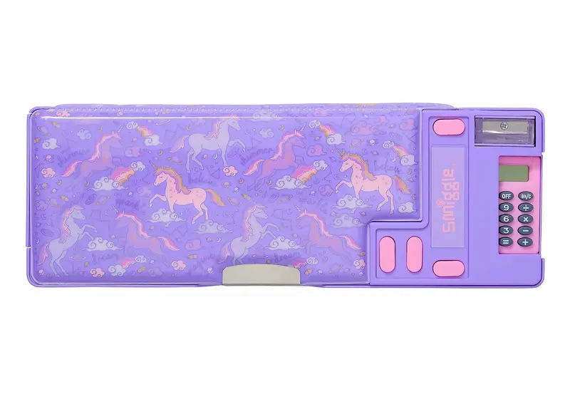 Smiggle Eclipse Pop-Out Pencil Case – Soft Lilac Expandable Organizer 1
