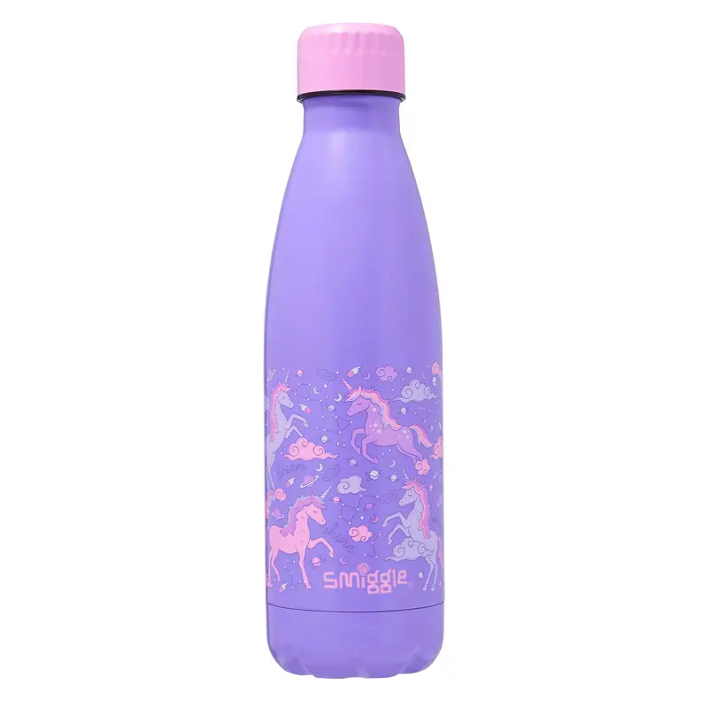 Smiggle Eclipse Wonder Vacuum-Insulated Bottle – 480Ml Stainless Steel (Lilac) 1