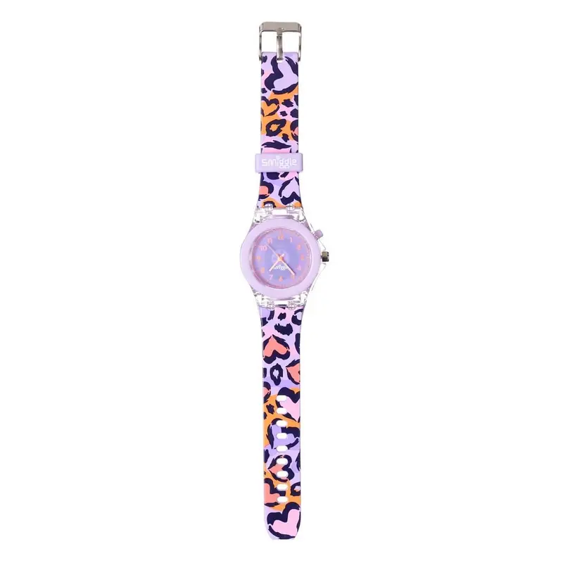 Smiggle Lilac Flow Light Flashing Digital Watch 1
