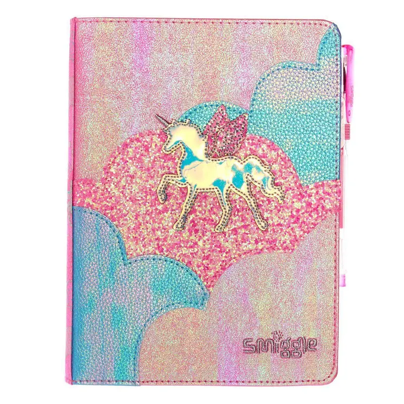 Smiggle Lunar A5 Notebook – Vibrant Pink Space-Themed Journal 1