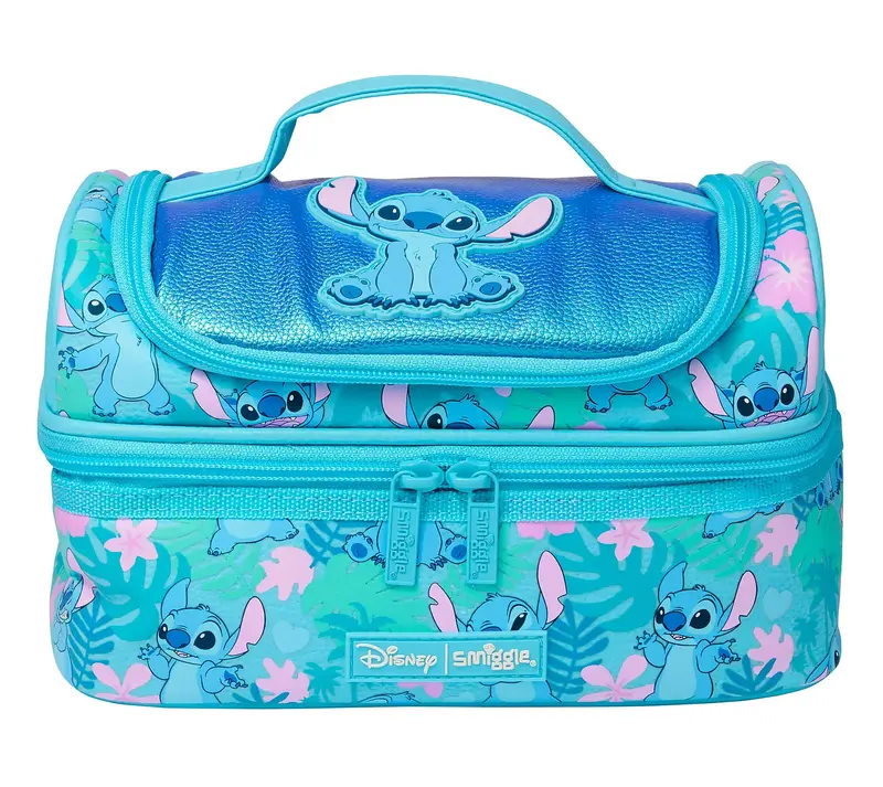 Smiggle Stitch Double-Tier Lunchbox In Turquoise 1