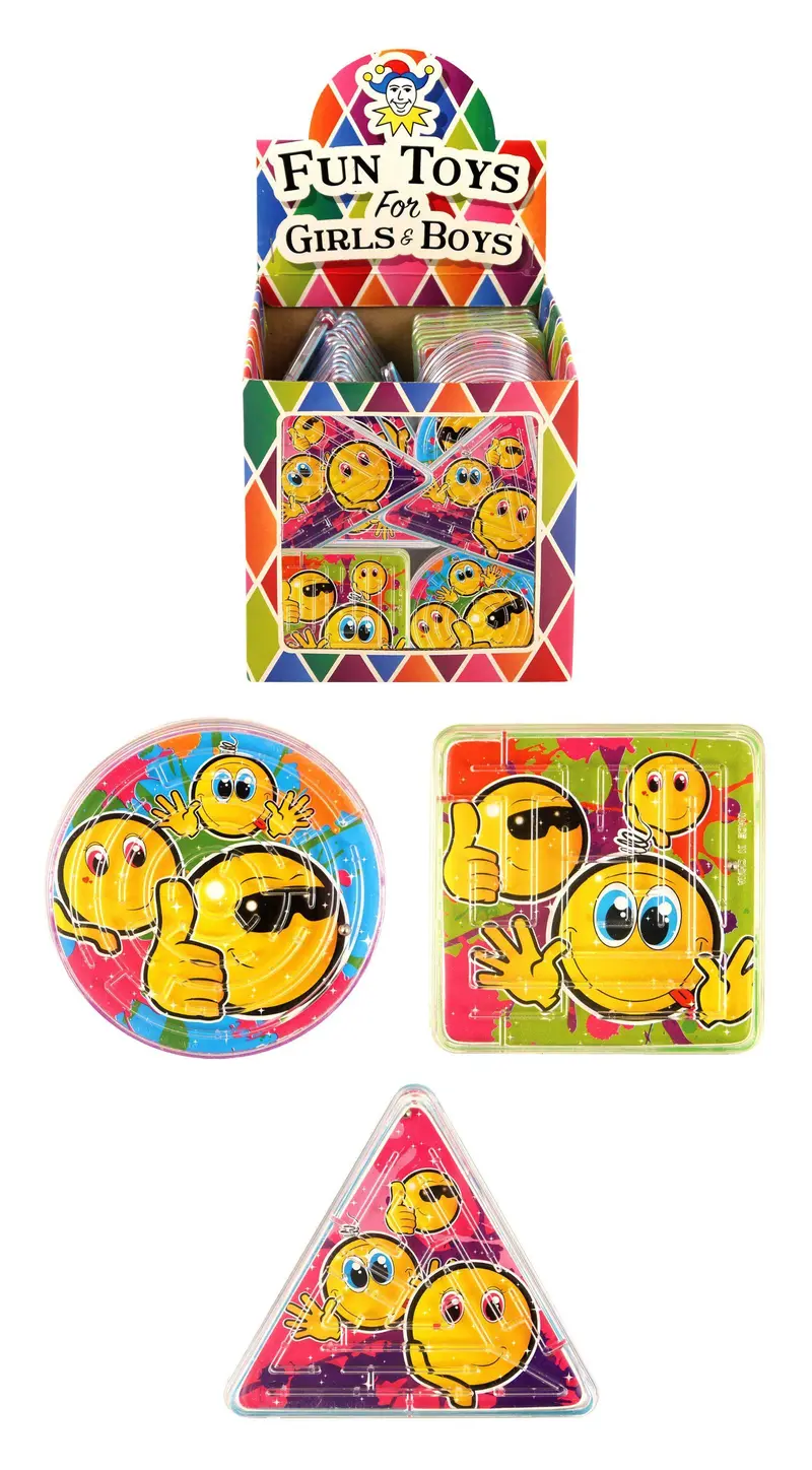 Smile Face Maze Puzzle Cards – Assorted Brain-Teasing Challenges 1