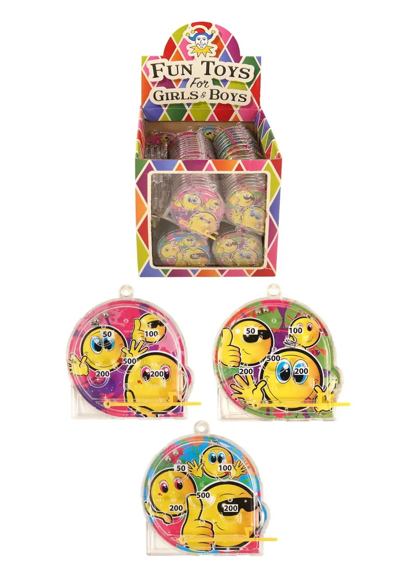 Smile-Face Pinball Puzzle Toy – Compact Handheld Challenge 1