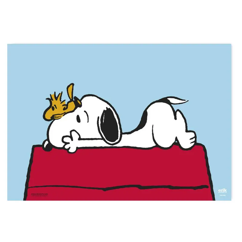 Snoopy Doghouse Desk Mat – Fun Illustrated Desktop Mouse Pad 1