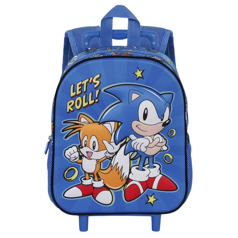 Sonic Let’S Roll! Compact 3D Backpack For Kids 1