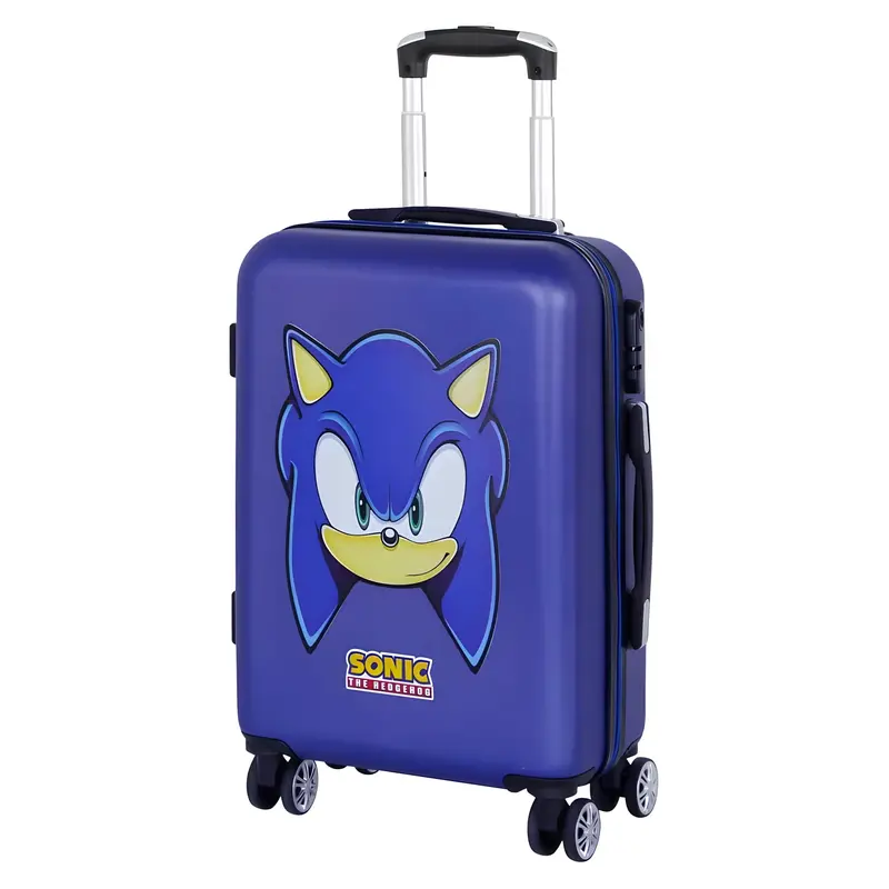 Sonic-Themed Abs Carry-On Luggage – 55Cm Trolley Suitcase 1