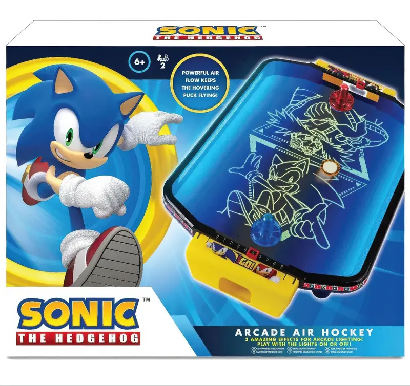 Sonic-Themed Arcade Air Hockey Table Game 1
