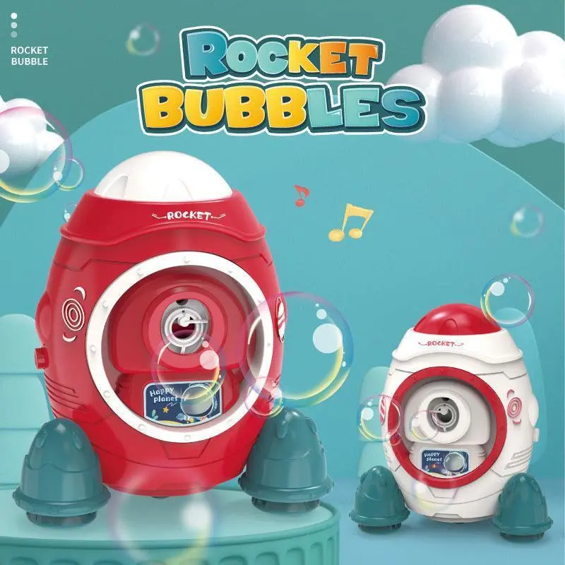 Space-Themed Bubble Blower With Light Effects And Sound 1