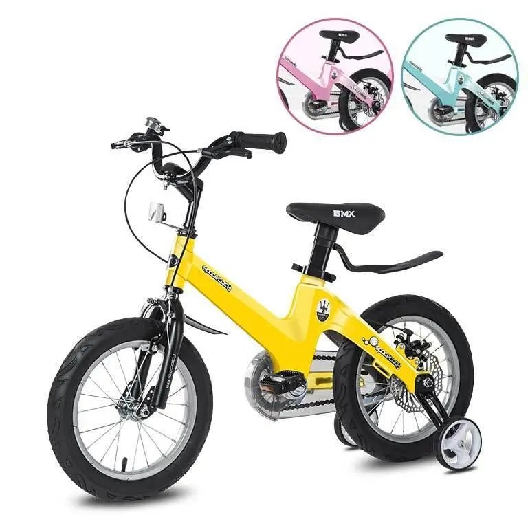 Spacebaby 12-Inch Bmx Bike – Yellow Balance Bike For Toddlers 1