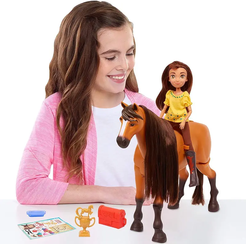 Spirit The Horse Deluxe Walking Toy – Includes Lucky Companion Figure 1