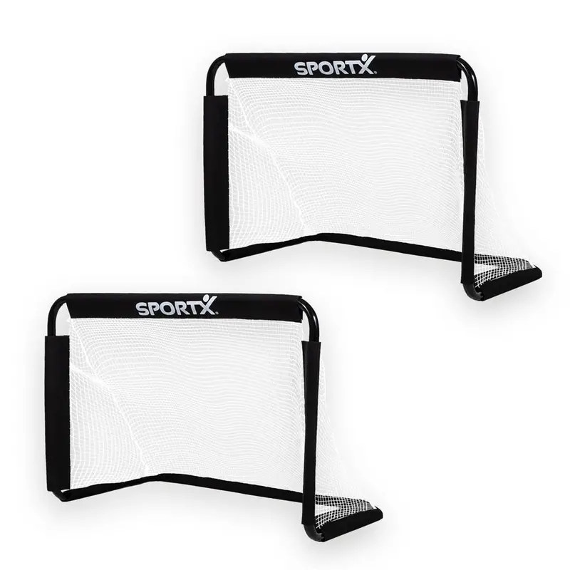 Sportx Dual Metal Soccer Goal Set – Compact Sizes (78/56/45Cm) 1