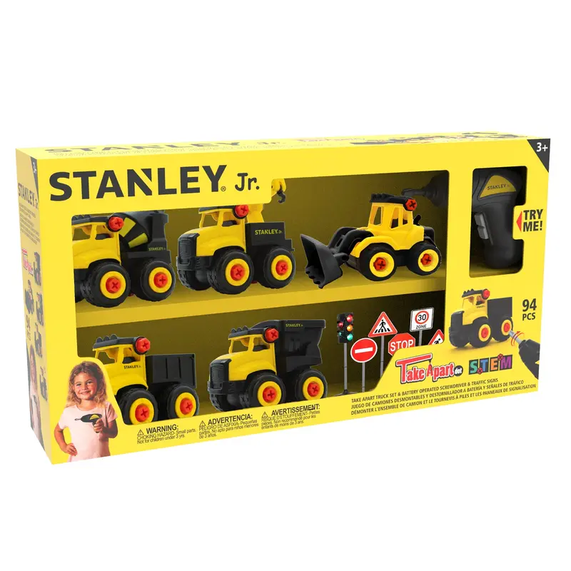 Stanley Jr. Dot Take-Apart Toy Set With Battery-Powered Screwdriver 1
