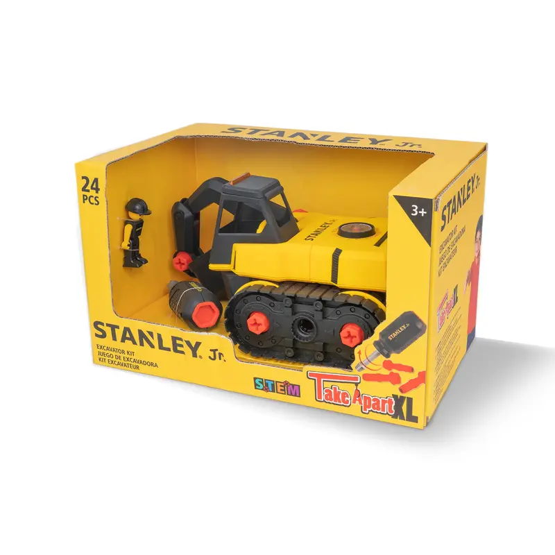 Stanley Jr. Xl Excavator – Hands-On Take-Apart Playset 1