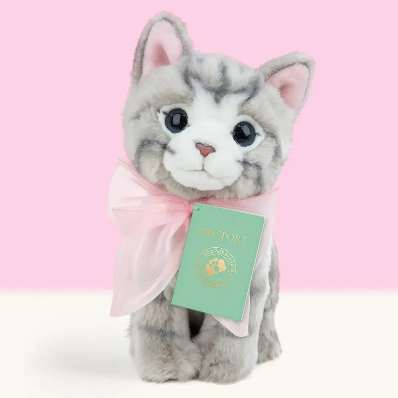 Studio Pets Bella British Shorthair Kitten Plush – 23Cm Adorable Stuffed Cat 1