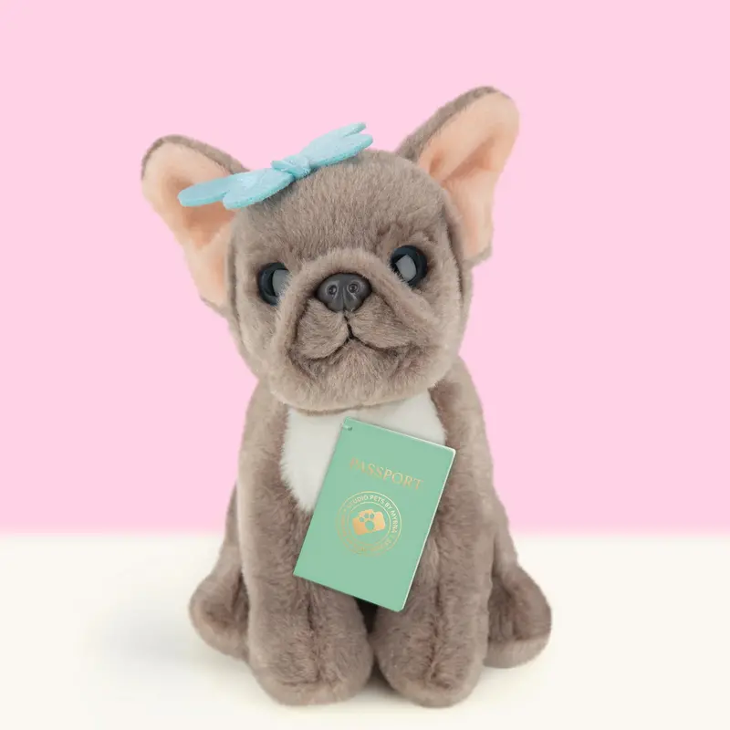 Studio Pets Bibi French Bulldog Plush – 16Cm Compact Stuffed Animal 1