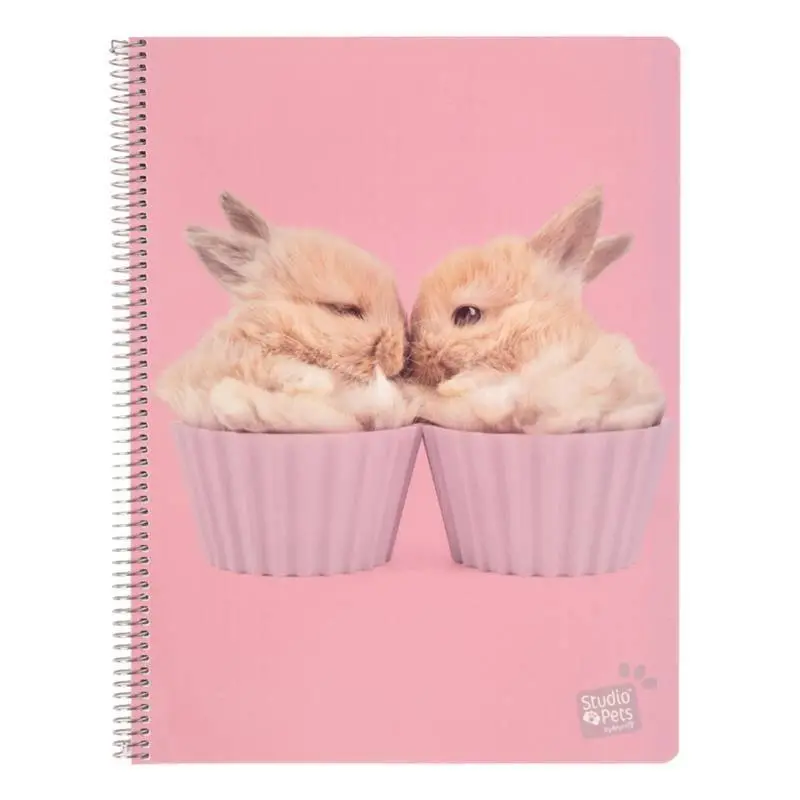 Studio Pets Bunny-Themed Hardcover Notebook 1