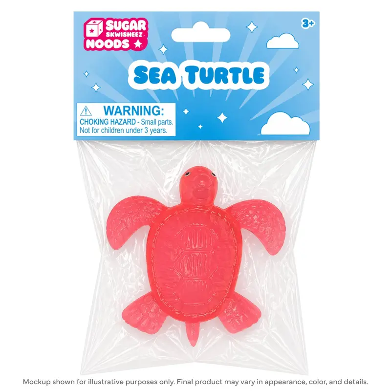 Sugar Skwisheez Noods Sea Turtle – Calm & Colorful Marine-Themed Nood 1