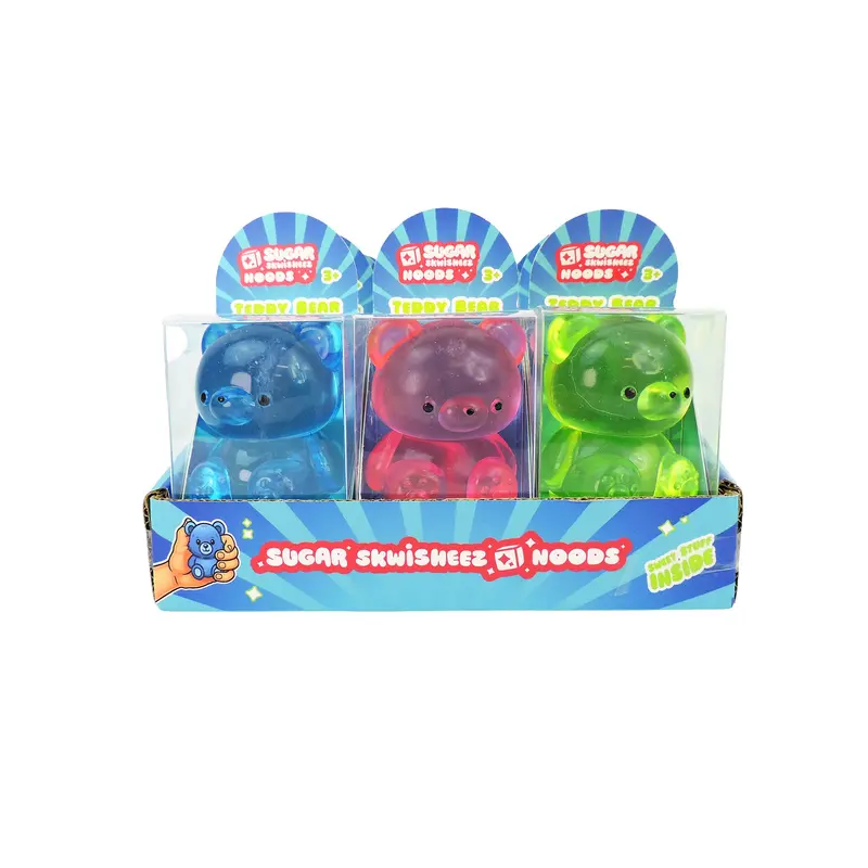 Sugar Skwisheez Noods Teddy Bear – Cuddly, Expressive Plush-Style Figure 1