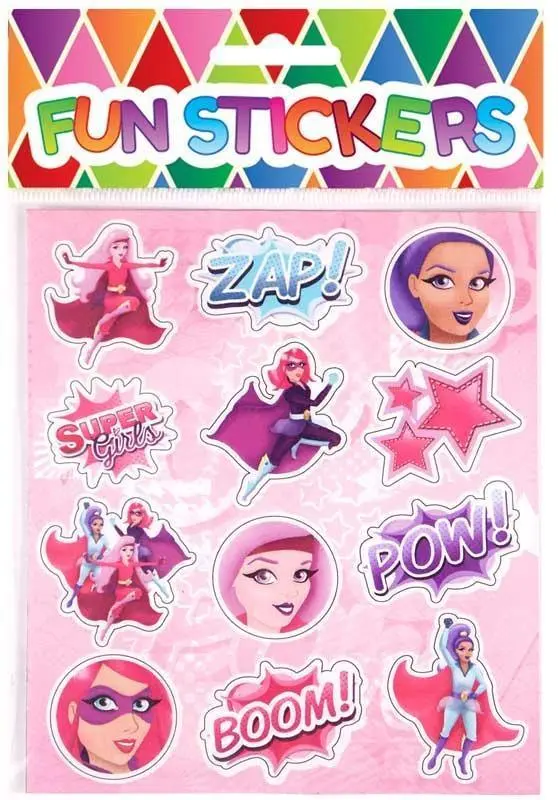Super Girl Character Sticker Pack 1