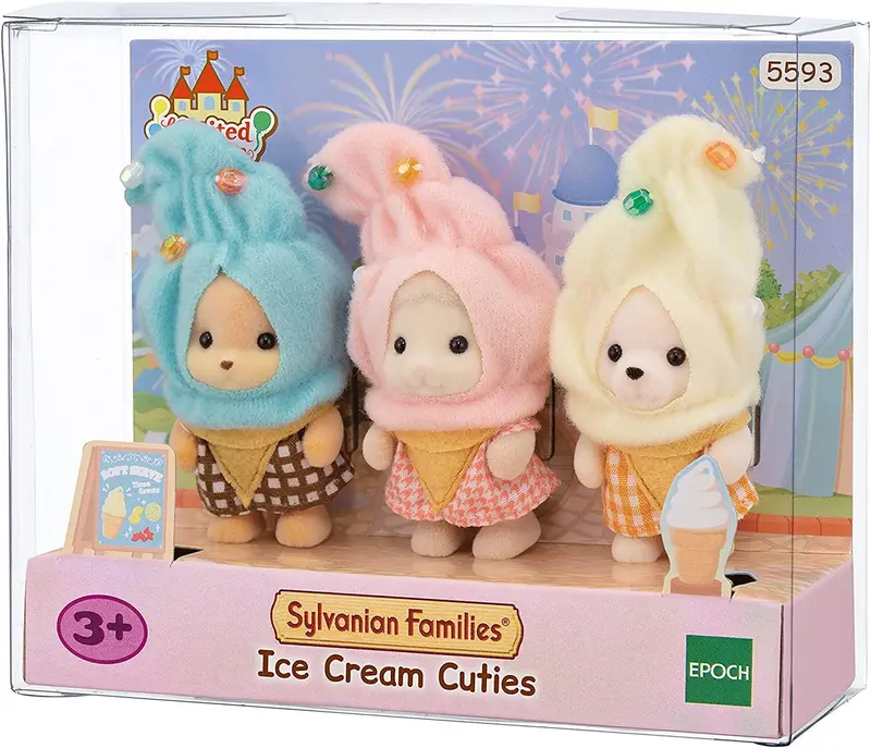 Sylvanian Families Baby Trio – Ice Cream Costume Set 1