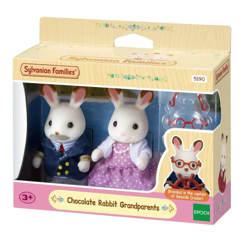 Sylvanian Families Chocolate Rabbit Grandparents Dolls (5190) 1