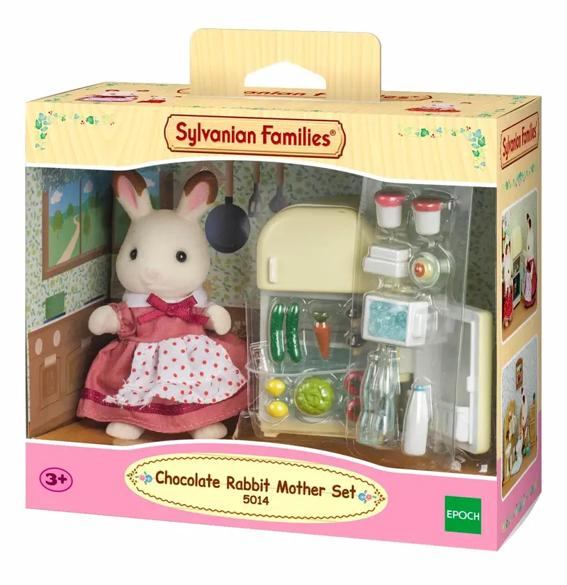 Sylvanian Families Chocolate Rabbit Mother And Baby Set 1